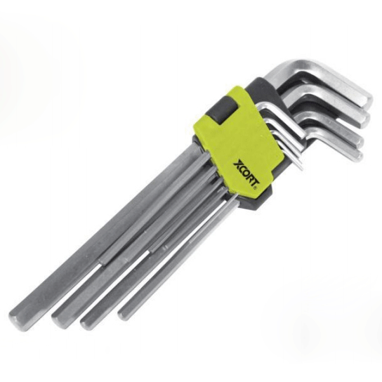 9PCS EXTRA-LONG ARM HEX KEY SET