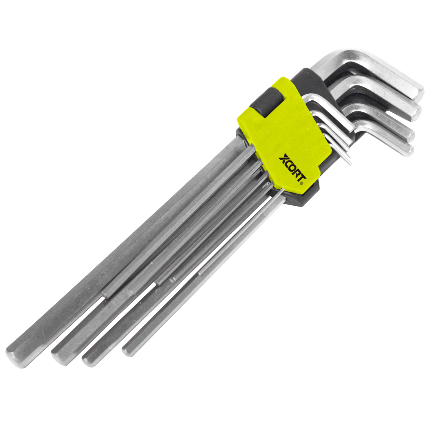 9PCS LONG ARM HEX KEY SET