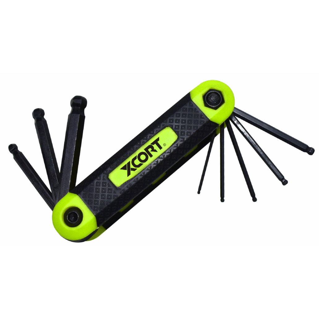 8PCS FOLDING BALL POINT HEX KEY SET