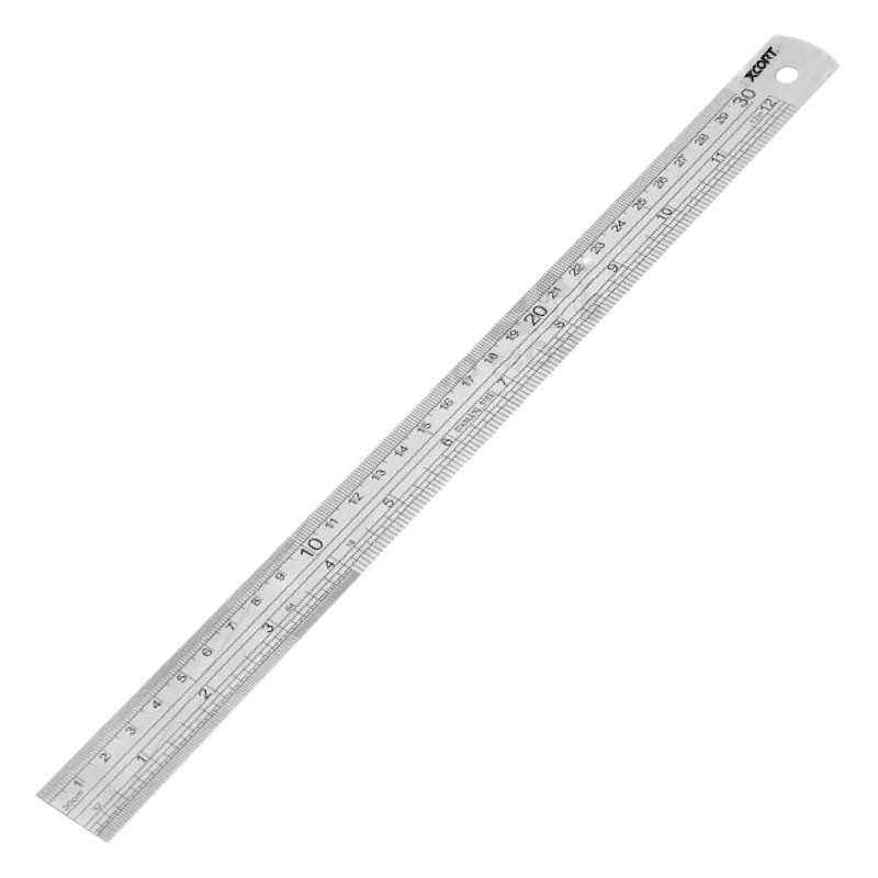 STAINLESS STEEL RULER (METRIC AND INCH)