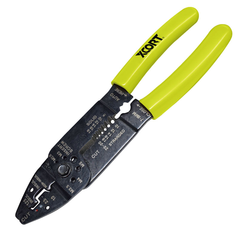 8.5" WIRE STRIPPING AND CRIMPING PLIERS