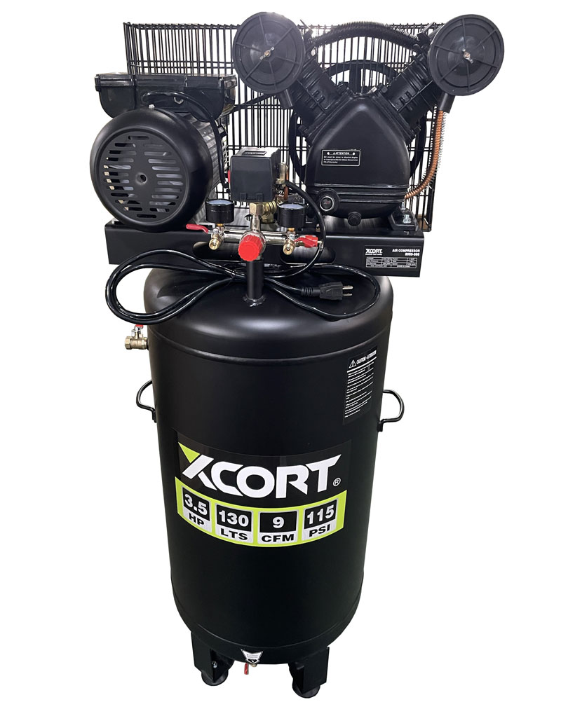 BV65-30G 110V XCORT 130L 3HP (2.2KW) BELT DRIVEN OIL AIR COMPRESSOR 110V COPPER COIL MOTOR